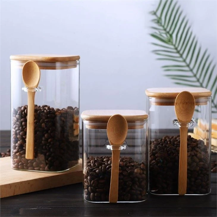 Wooden Cap Storage Jar