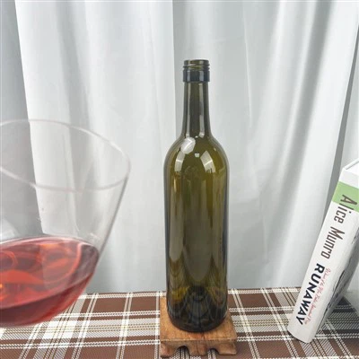 750 ml üveg Bordeaux palackok csavaros kivitelben
